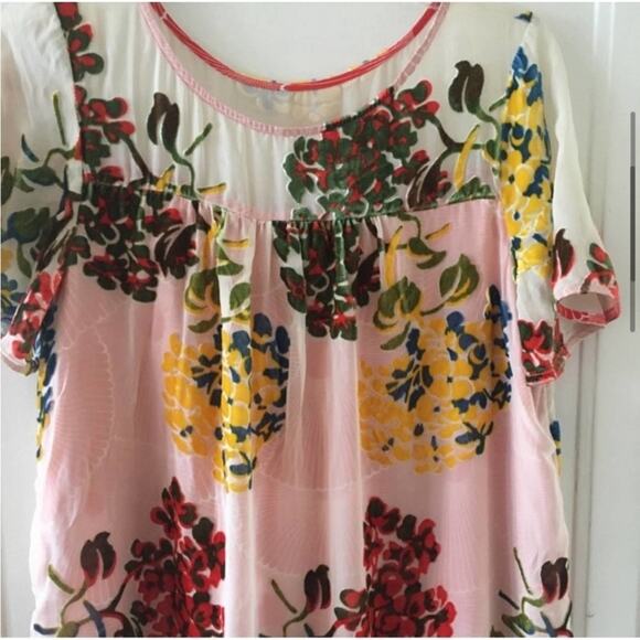 Anthropologie Maeve Floral Market Velvet Dress Size Small - Picture 5 of 12